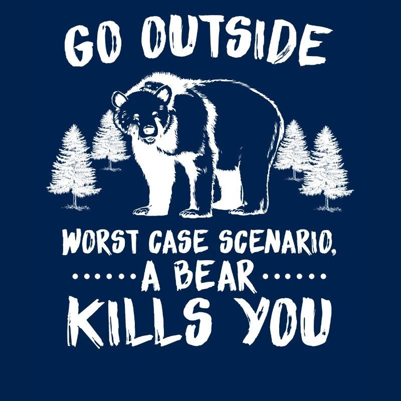 Cooler Bären Wald Spruch