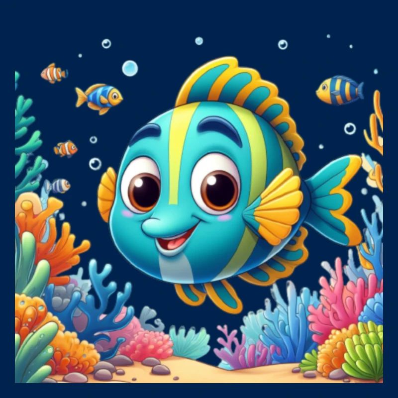 Karikatur Fisch 1