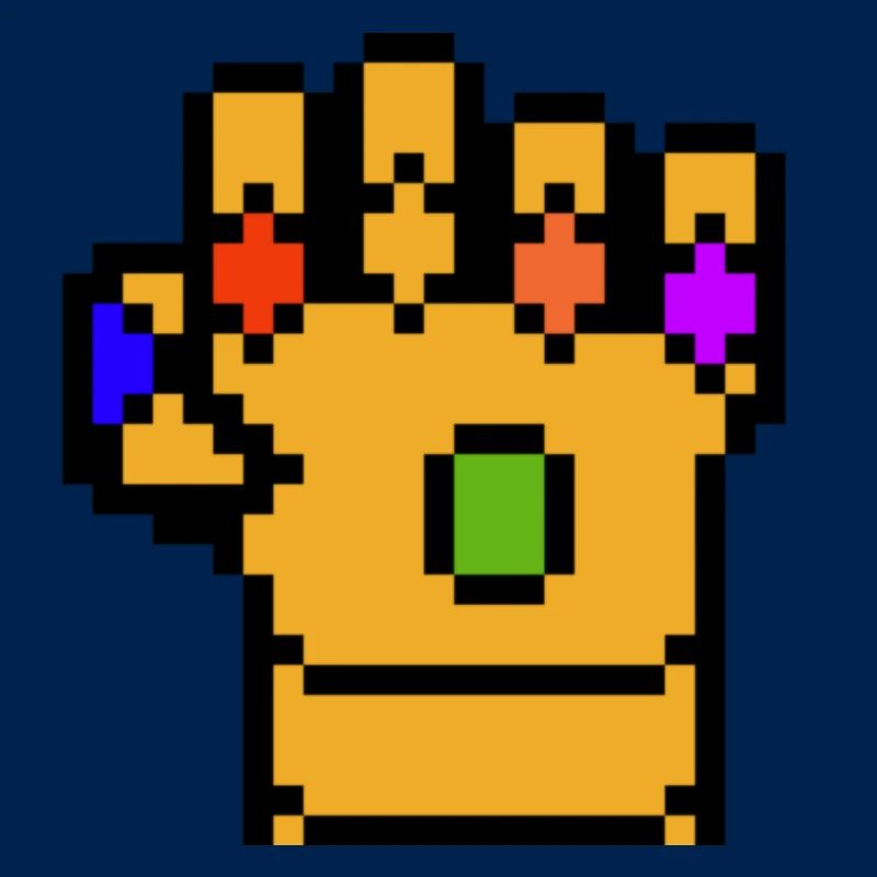 Handschuh thanos Pixelkunst