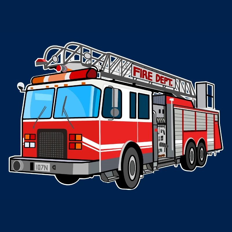 Fire brigade, fire engine, firefighter, extinguish