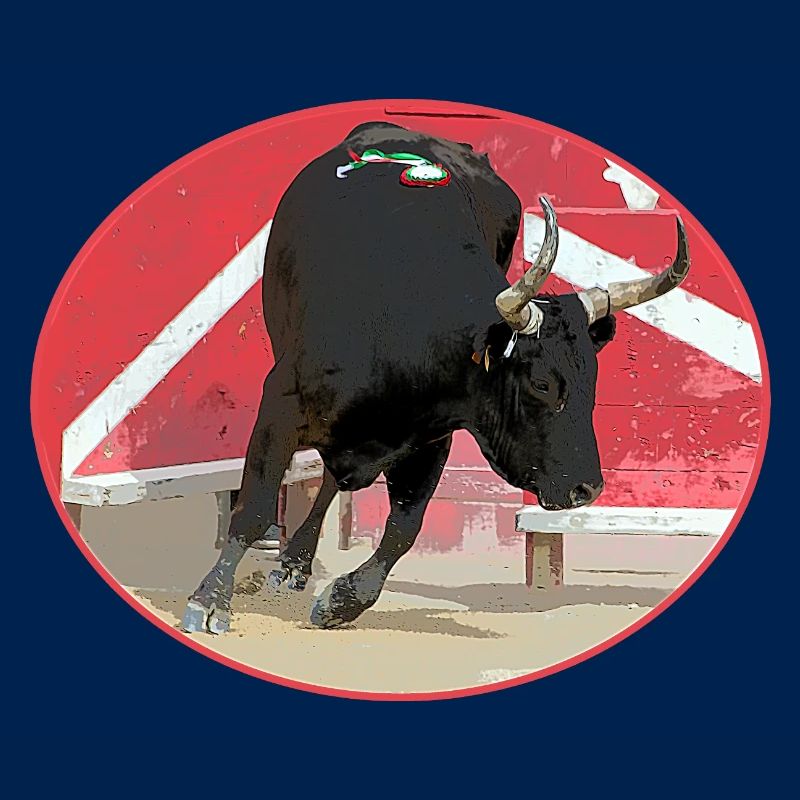 Stier von Camargue ovale
