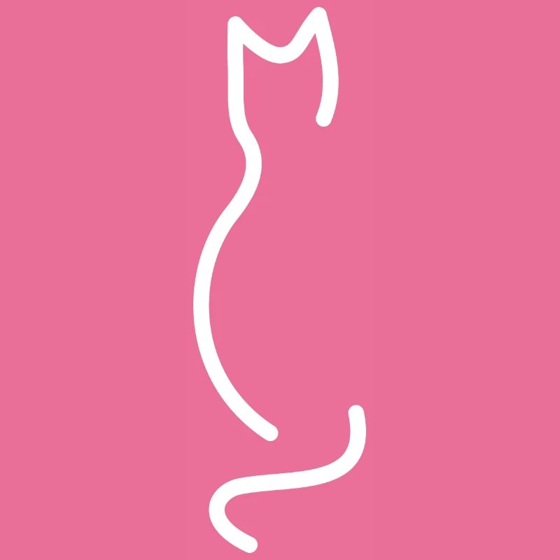 Cat simple white