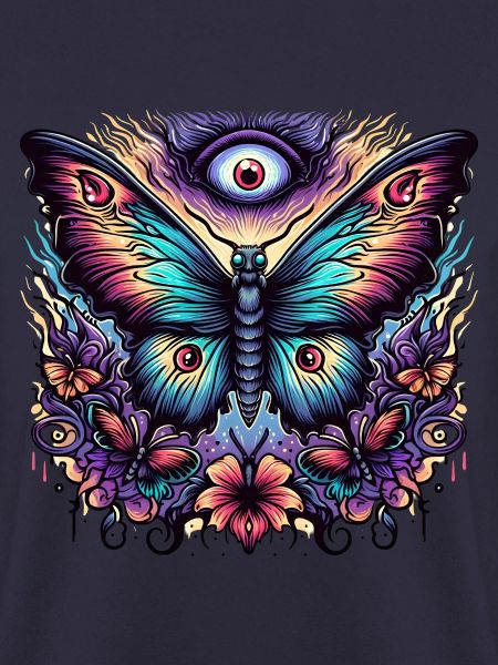 Schauriger Schmetterling mit Totenkopf