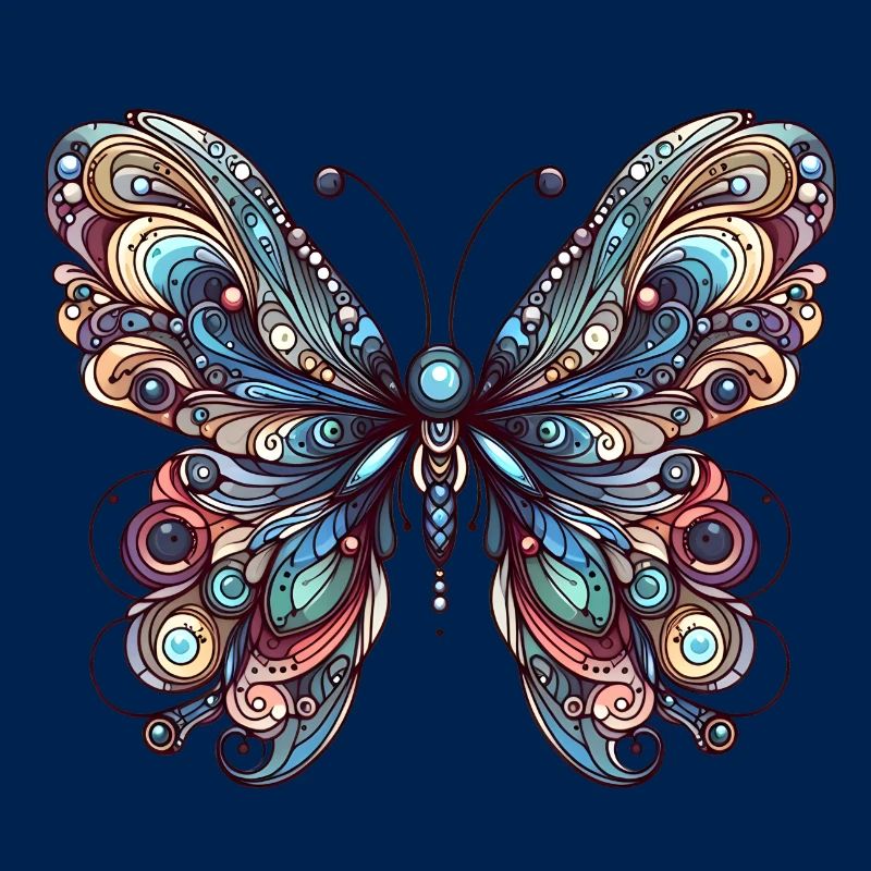 Schauriger Schmetterling mit Totenkopf