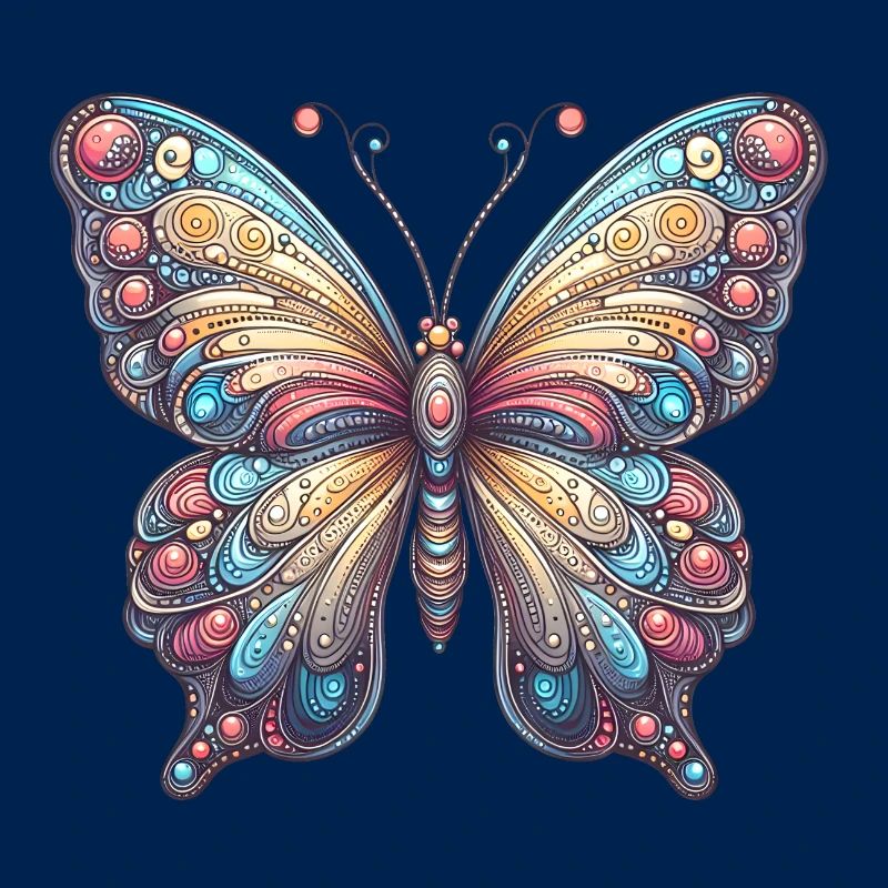 Schauriger Schmetterling mit Totenkopf