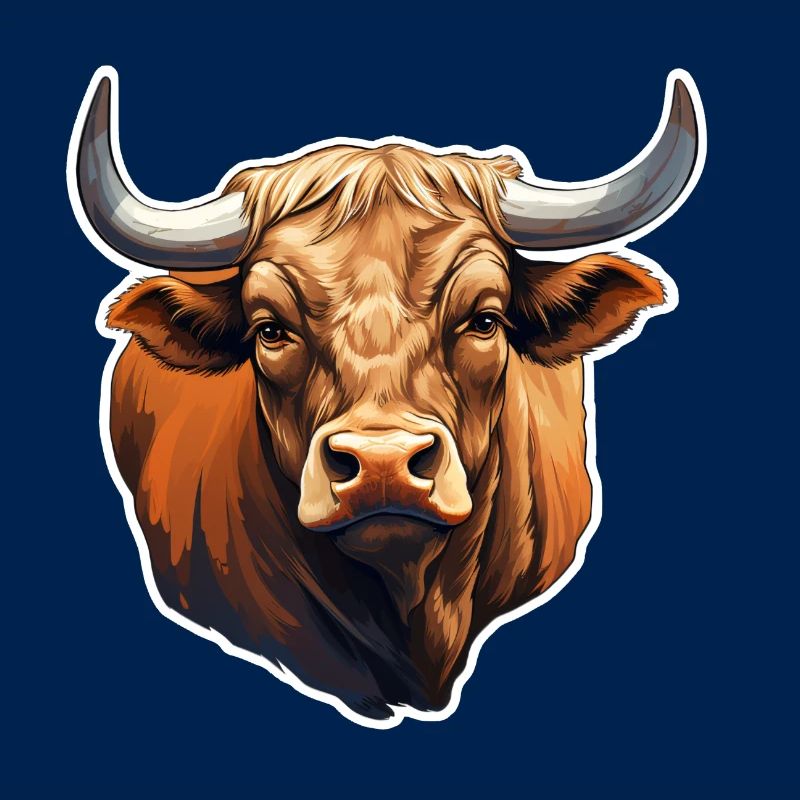 Stier braun-rot