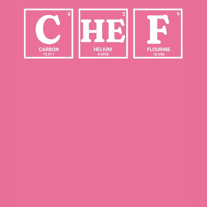 CHEF chemische Elemente design