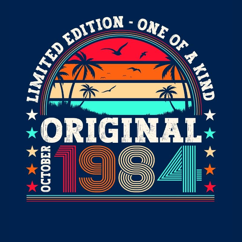Original Octobre 1984 38th Birthday Gift Cool