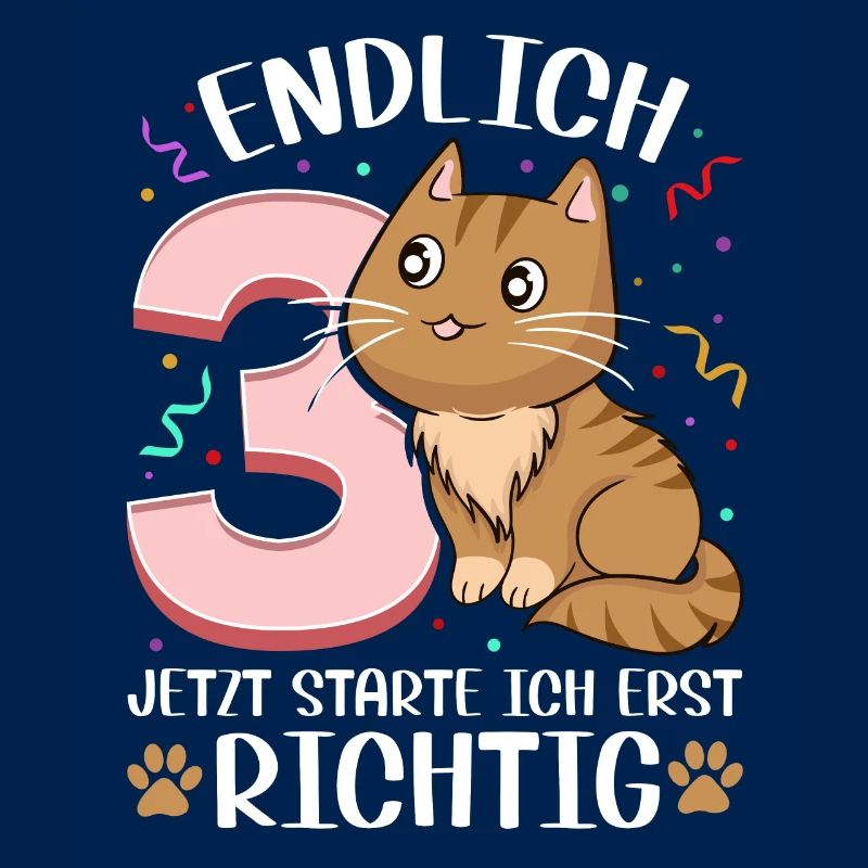 3. Geburtstag Mädchen kleid deko ich bin endlich 3