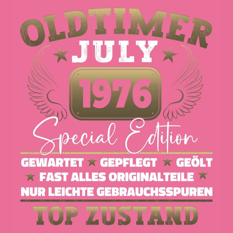 Oldtimer Juli 1976 46. Geburtstag Geschenk Herren