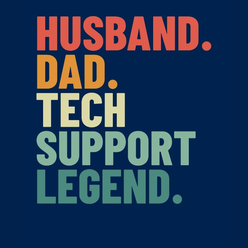 Ehemann Papa Tech Support Legend Techy Herren Tech