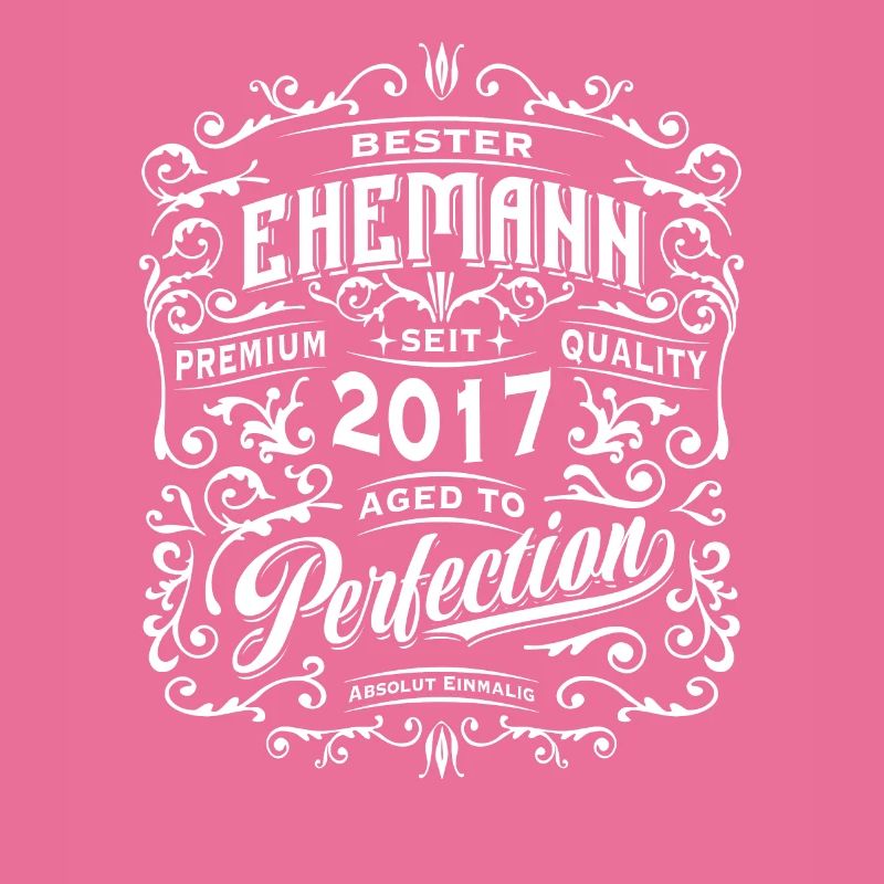 Bester Ehemann seit 2017, Retro, Hochzeitstag