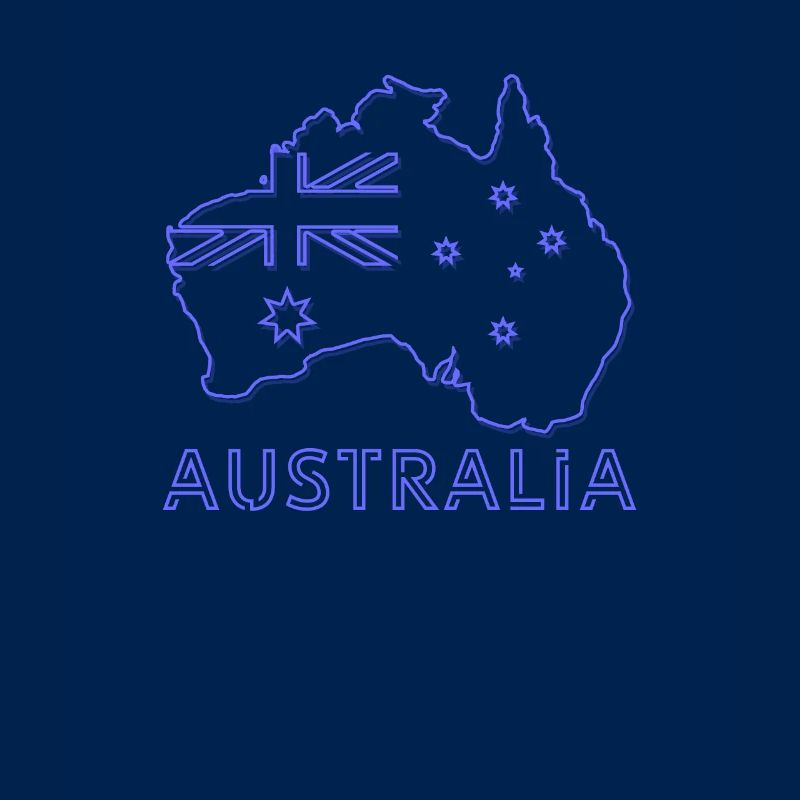 Australien Lineart