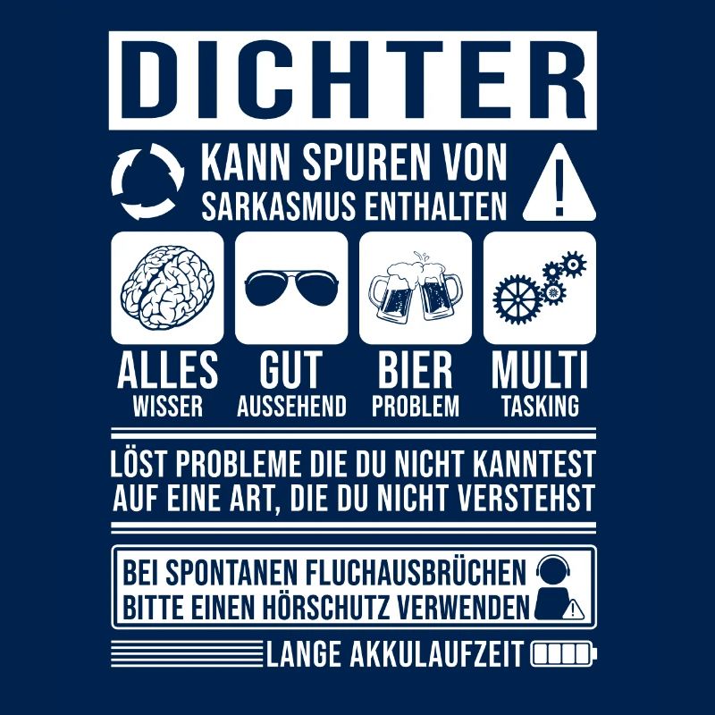 Dichter Spruch lustig