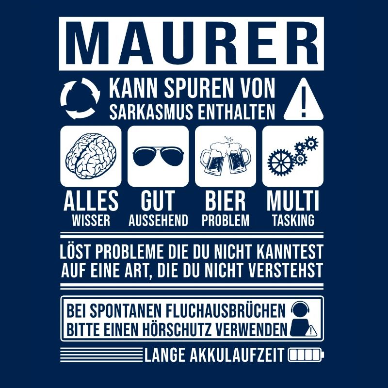 Maurer Spruch lustig