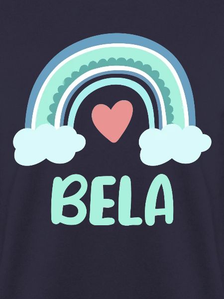 Bela Name Regenbogen Baby