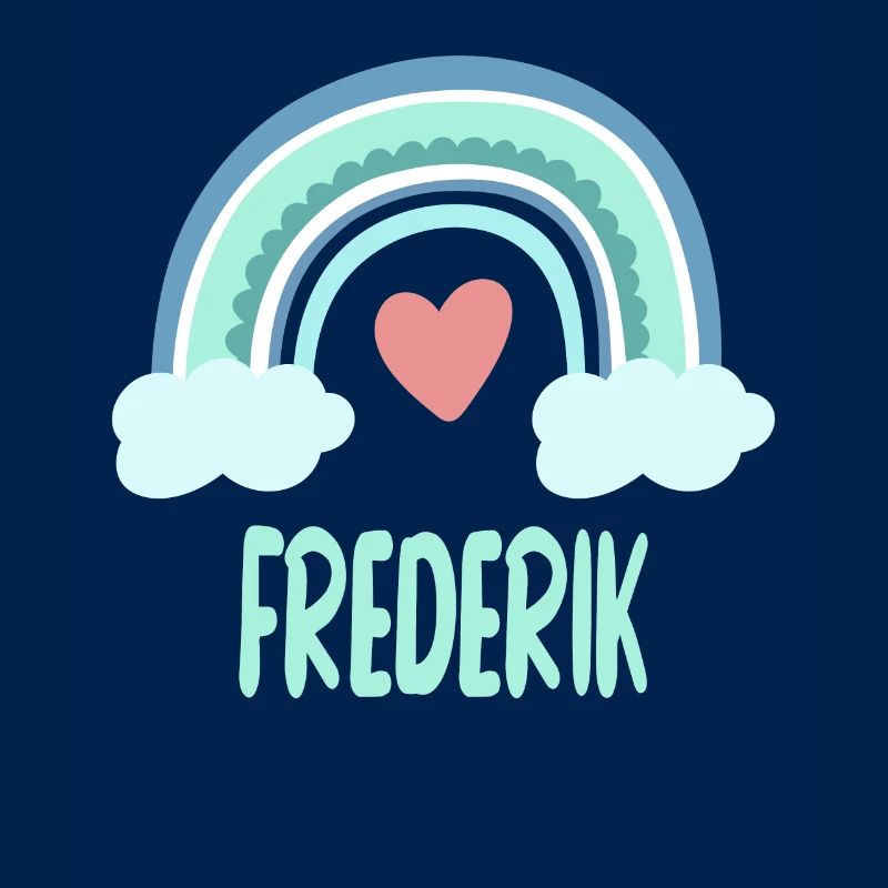 Frederik Name Regenbogen Baby