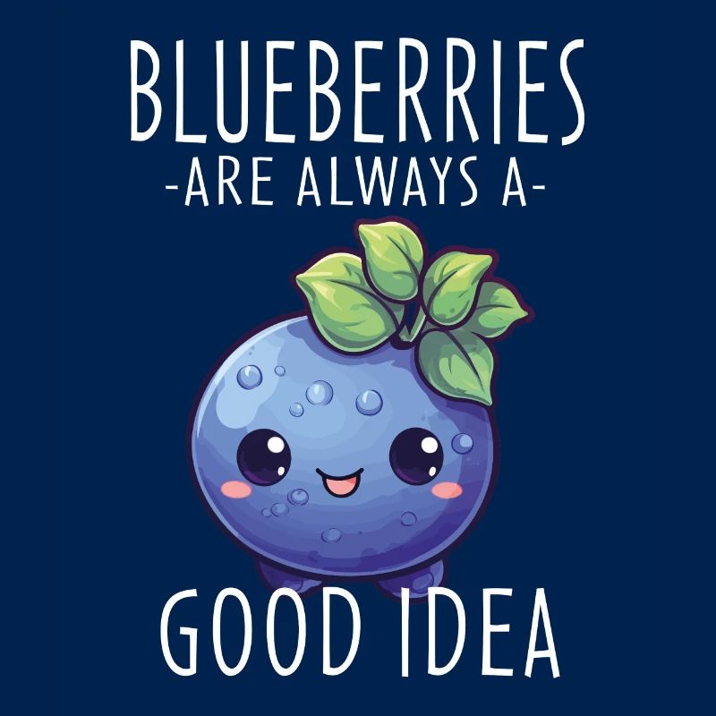 Blaubeere Kawaii