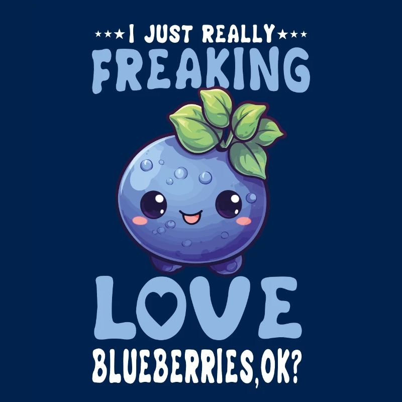 Blaubeere Kawaii