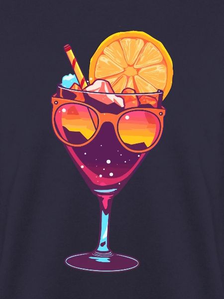 Cocktailglas Mit Sonnenbrille
