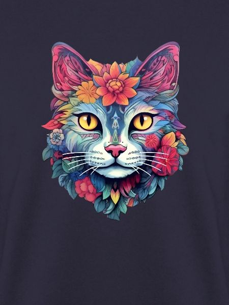 Katze Ästhetisches Blumen-Design