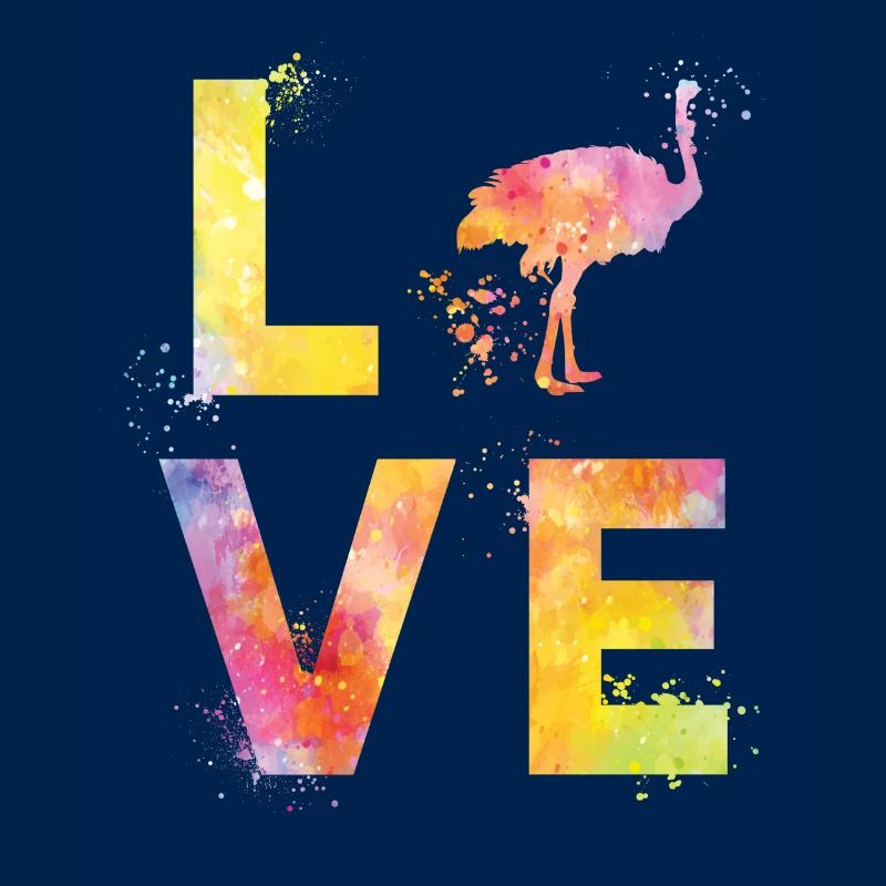 Strauß Vogel Straußenvogel Liebe