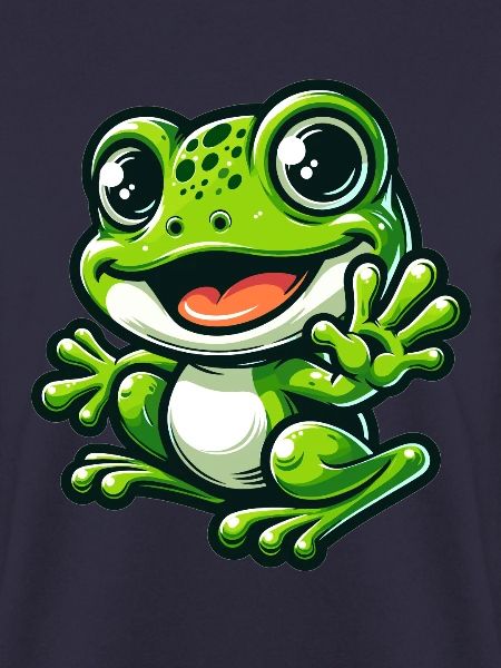Frosch Comic Niedlicher Frosch