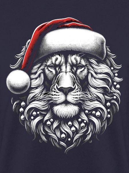 Löwe Weihnachtsmann Weihnachten