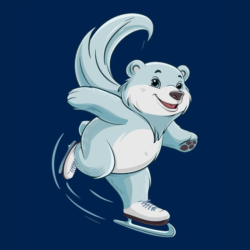 Eisbahn Eisbär Schlittschuhfahren