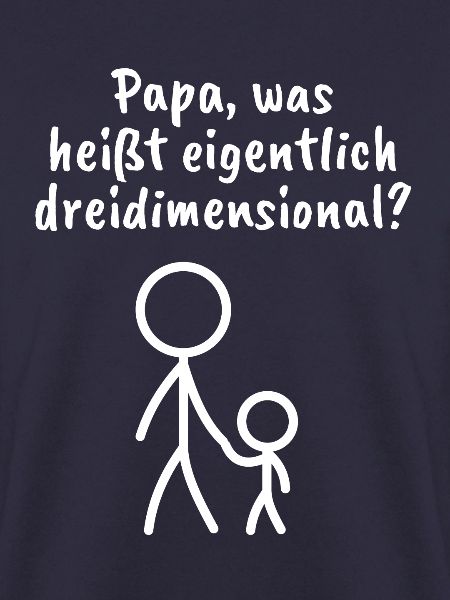 Strichmännchen - Spruch - Dimension - Ironie