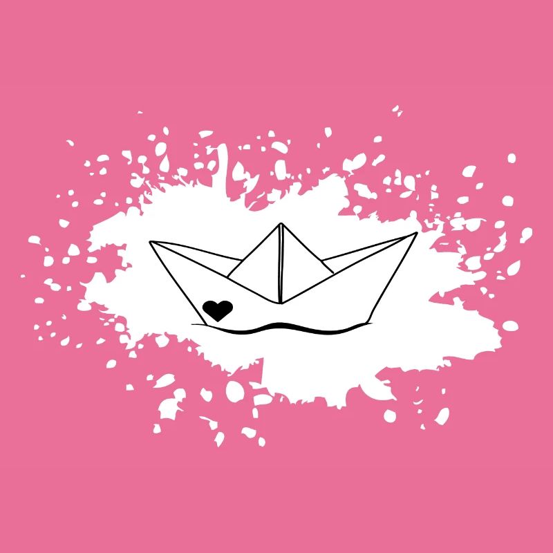 Farbklecks Schiffchen