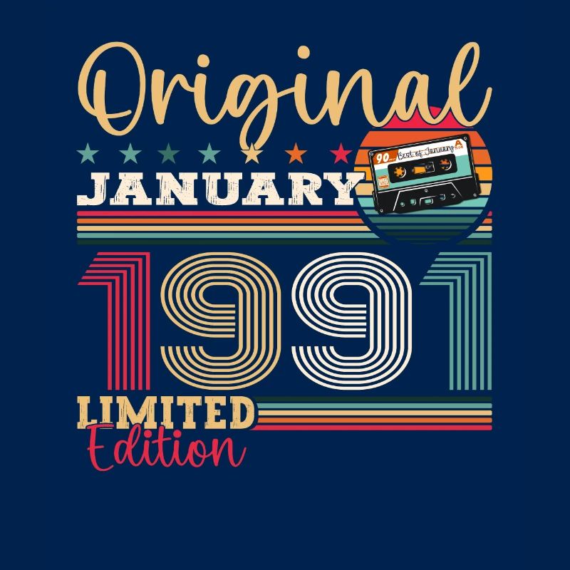33e anniversaire Cassette janvier Vintage 1991