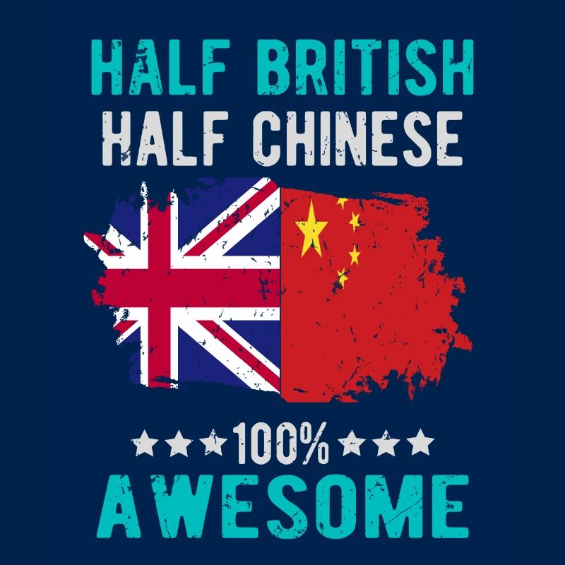 Moitié britannique moitié chinois
