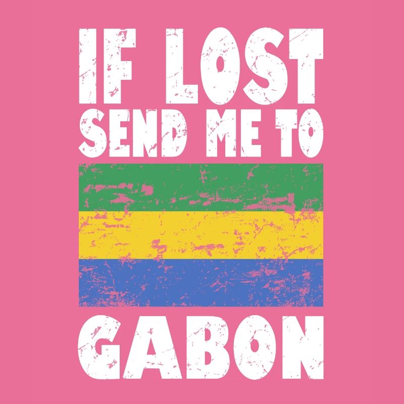 Gabun Flagge Spruch