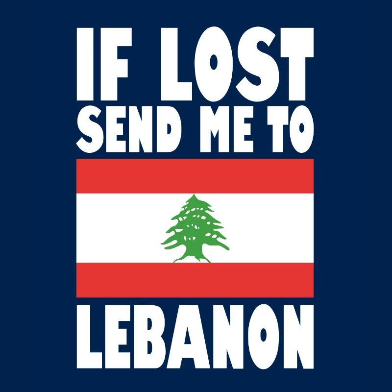 Libanon Flagge Spruch