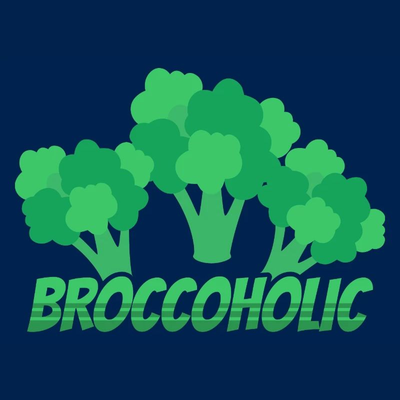 Funny Broccoholic Broccoli