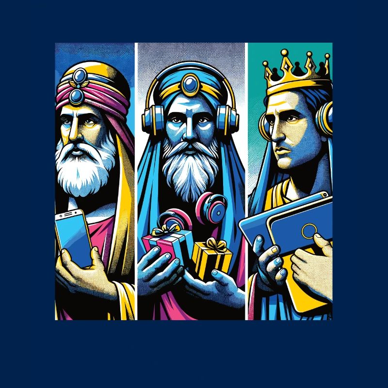 Pop Art Modern Three Kings