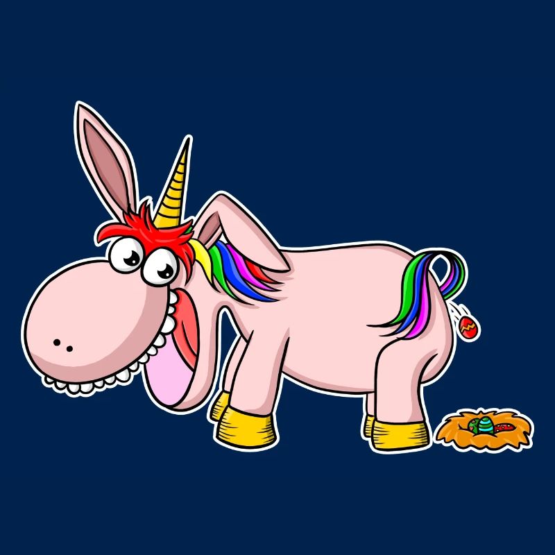 Easter egg pooping Easter unicorn