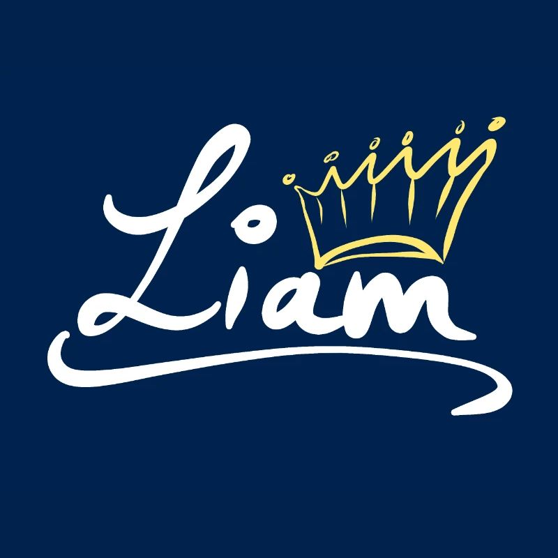 Krone Name Namensschild Liam