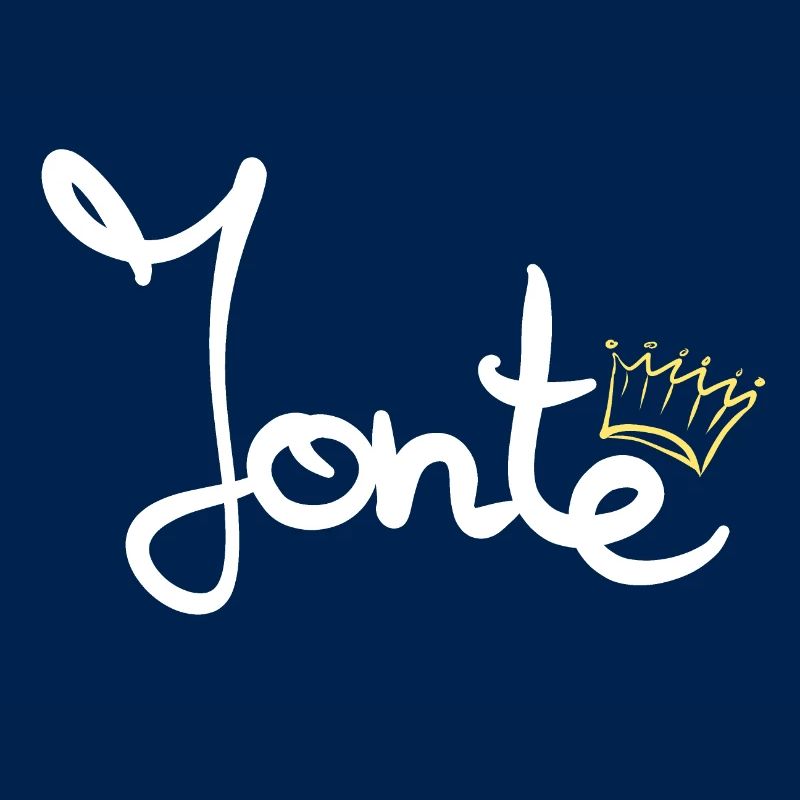 Krone Name Namensschild Jonte