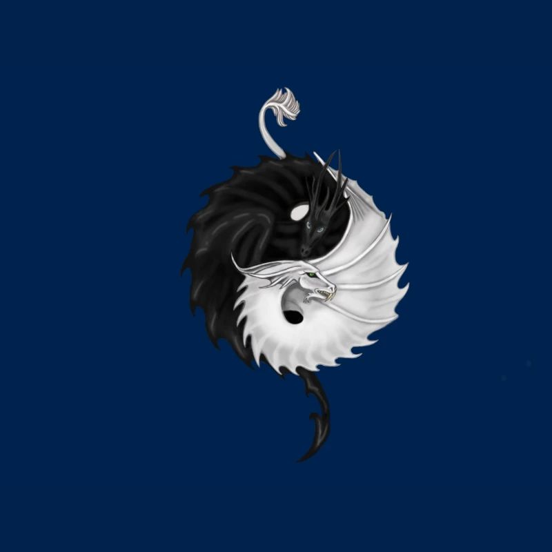Yin Yang Drachen