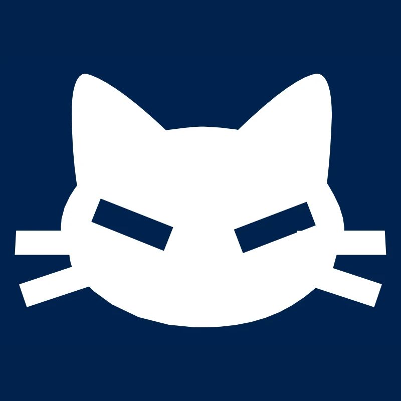 Cat with angular slit eyes