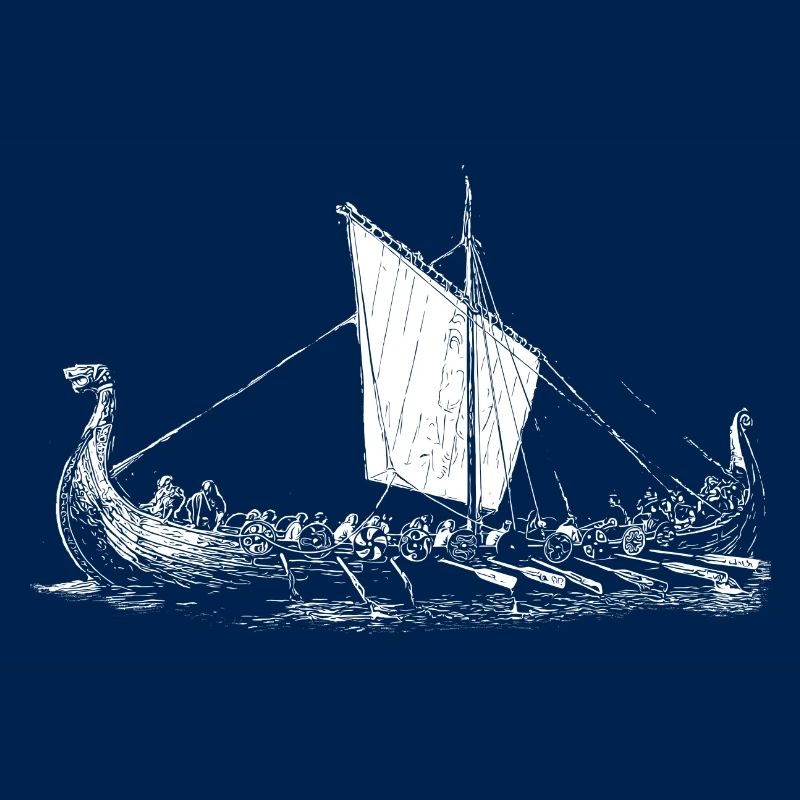 Wikinger Motiv > Wikinger Boot - Langschiff