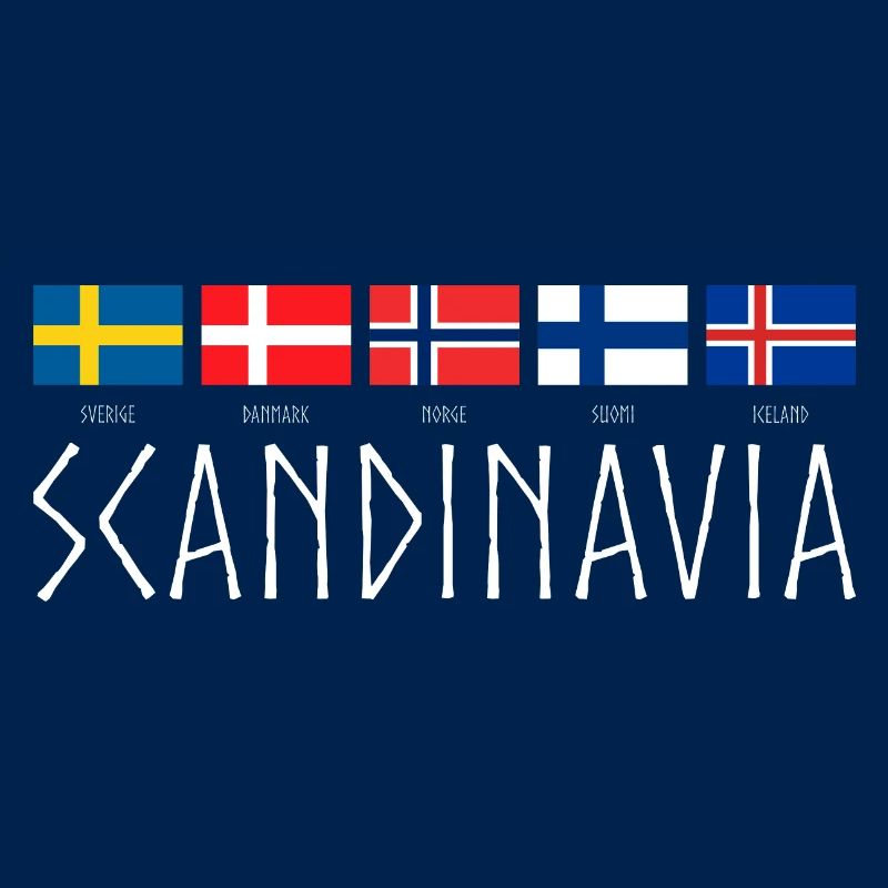SCANDINAVIA - Countries Flags Languages