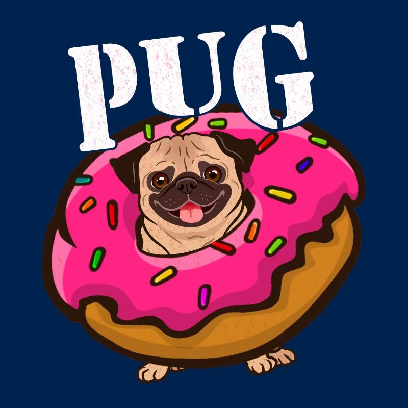 Pug Mops Donut