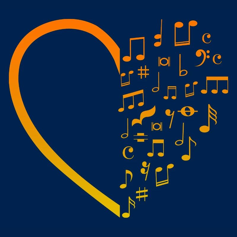 Heart Music Notes