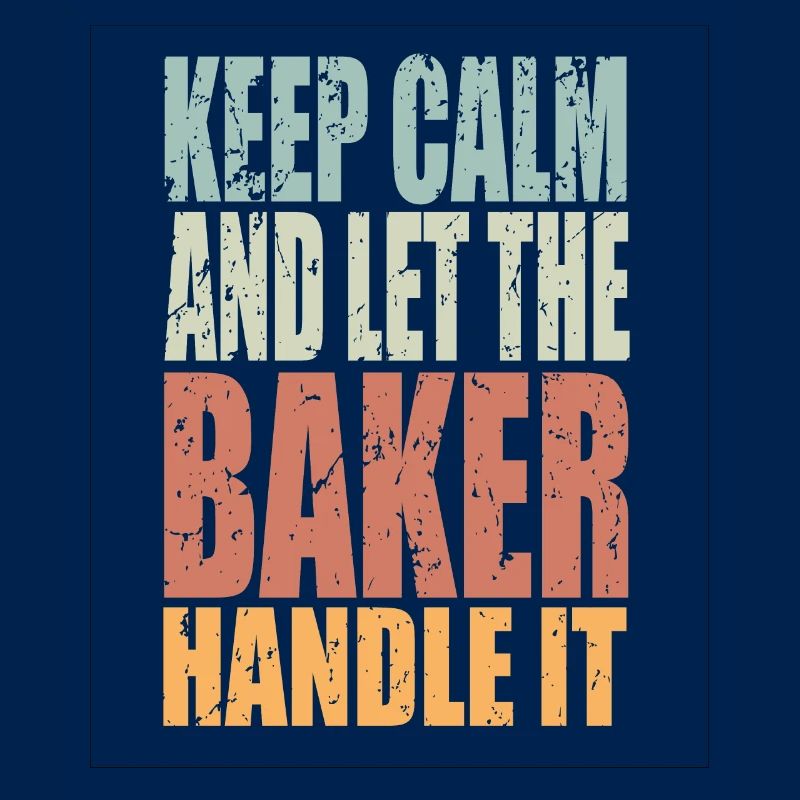 Keep Calm Bäcker Spruch Bäcker Geschenk