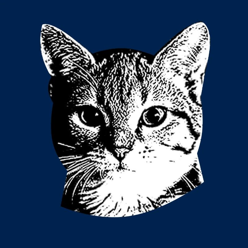 Süßes Katzengesicht
