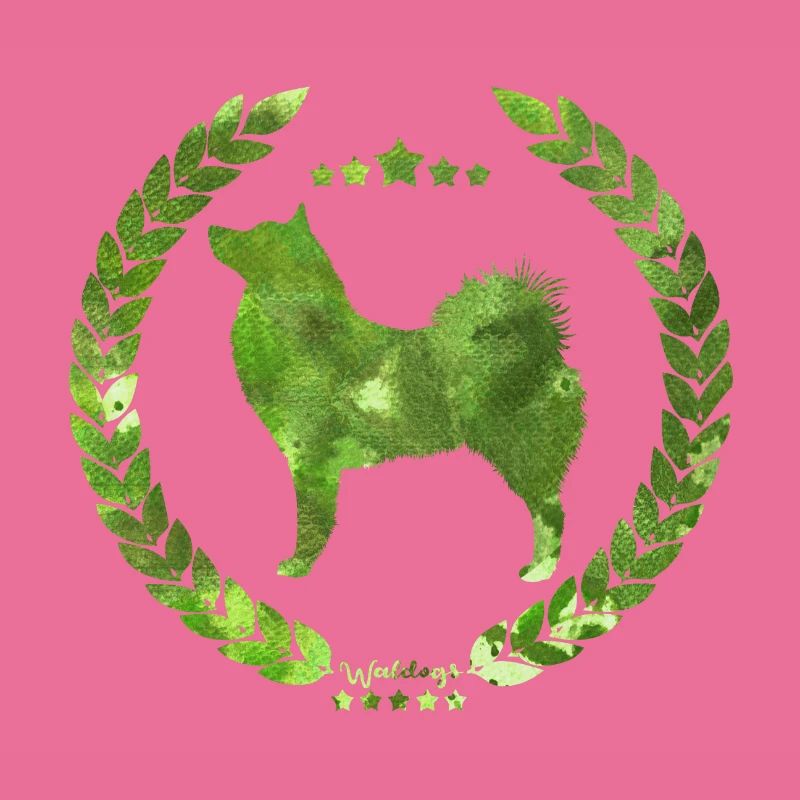 Spitz finlandais vert d'armée