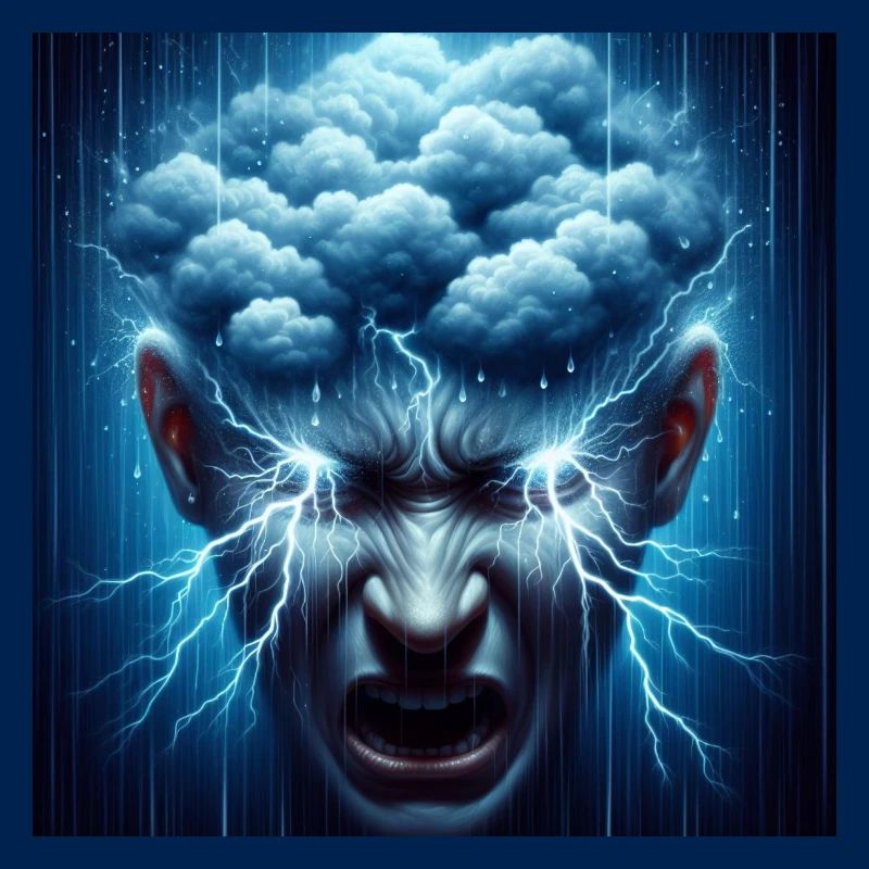 Gewitter in Kopf